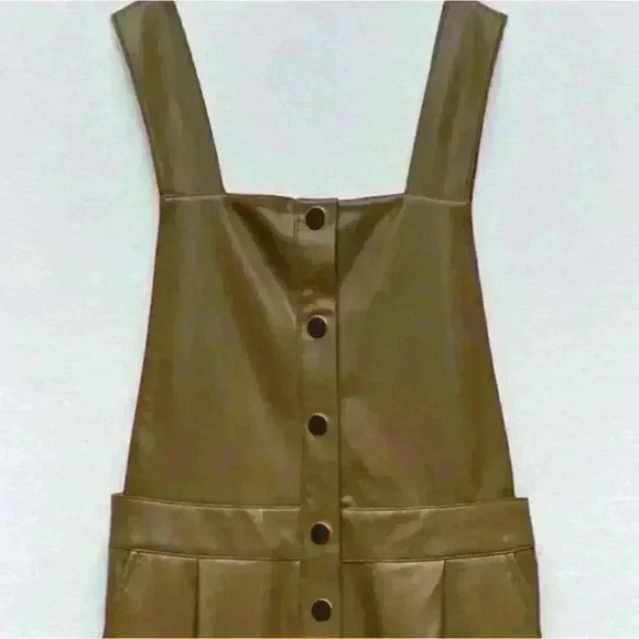 Zara Faux Leather Jumpsuit - Picture 10 of 11